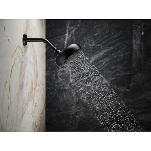 KOHLER Statement Shower Arm and Flange in Matte Black 26318-BL