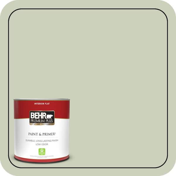 BEHR PREMIUM PLUS 1 qt. #PPU10-09 Chinese Jade Flat Low Odor