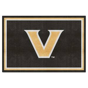 NCAA - Vanderbilt University Black 8 ft. x 5 ft. Indoor Area Rug