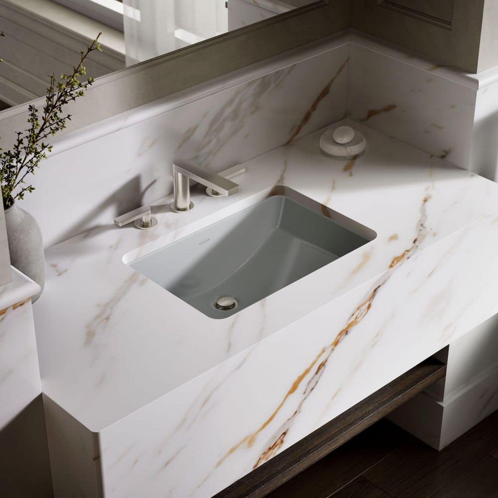 Ladena 20.9 in. x 14.38 in. Undermount Bathroom Sink in Ice Grey Vitreous China price history on PriceWatchPro