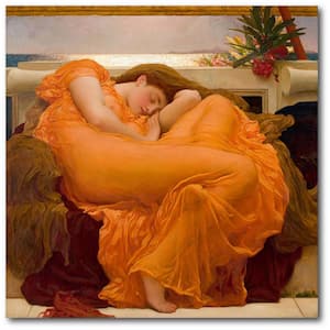 Flaming June Frederic Leighton Gallery-Wrapped Canvas Nature Wall Art 16 in. x 16 in.