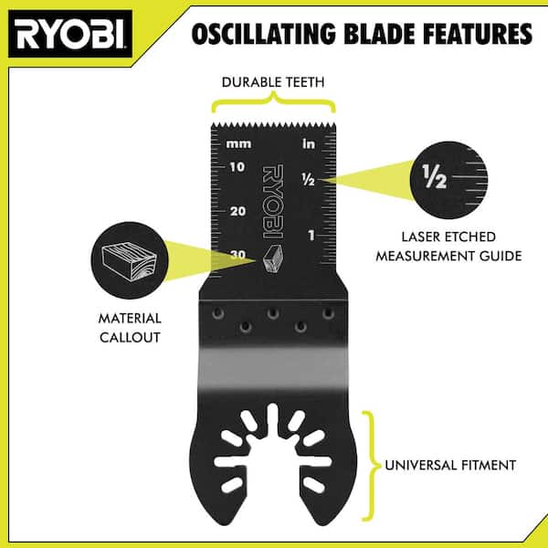 RYOBI 1-1/8 in. Wood Plunge Cut Blade Set (3-Piece) - image 4