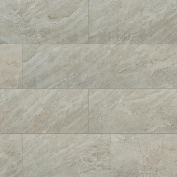 Msi Bergamo Gris 12 In X 24 In Matte Ceramic Floor And Wall Tile 16 Sq Ft Case Nhdbergri1224 The Home Depot