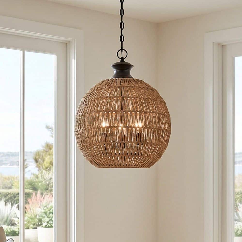 Quoizel Casablanca 3-Light Palladian Bronze Pendant QF4034PN - The