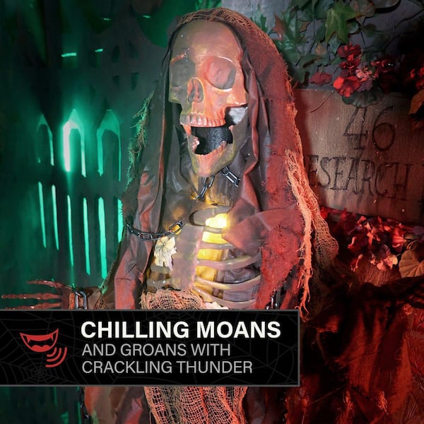 Haunted Hill Farm 5.2 ft. LED Standing Sonic Reaper Halloween
