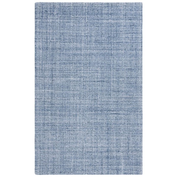 SAFAVIEH Abstract Ivory/Navy Doormat 3 ft. x 5 ft. Classic Marle Area Rug