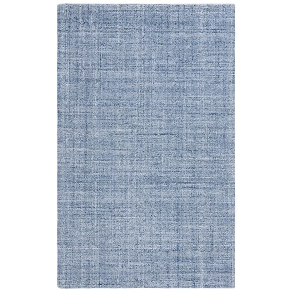 SAFAVIEH Abstract Ivory/Navy 4 ft. x 6 ft. Classic Marle Area Rug