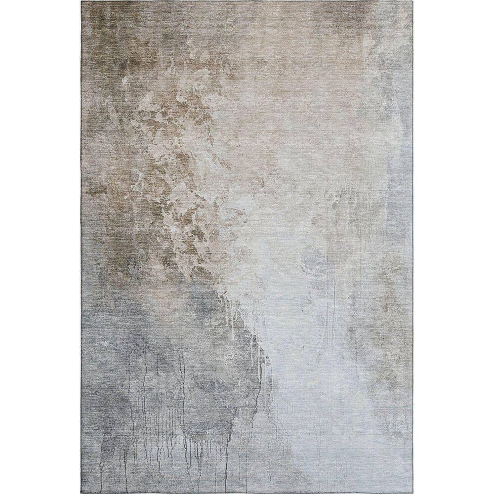Mayfield Premium Machine Washable Abstract AMF1842 Beige 3 ft. x 4 ft. Area Rug price history on PriceWatchPro