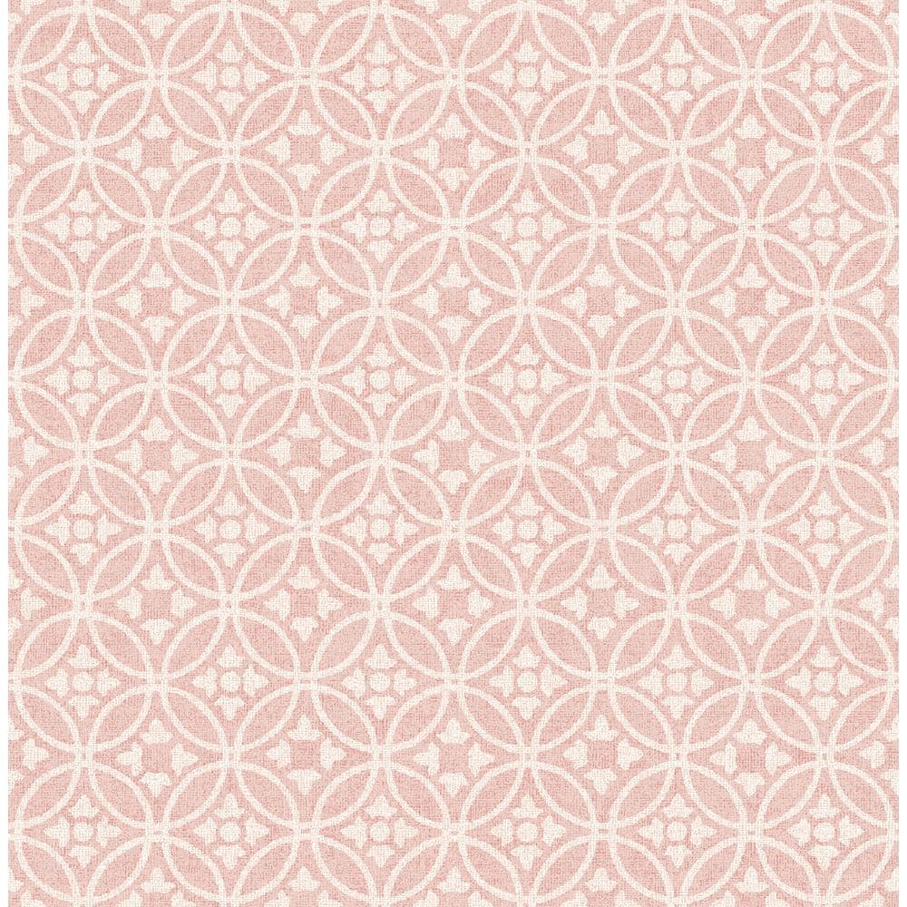 Larsson Pink Ogee Wallpaper Sample price history on PriceWatchPro