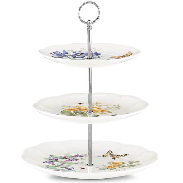 Lenox Butterfly Meadow Multi Color 3-Tiered Server
