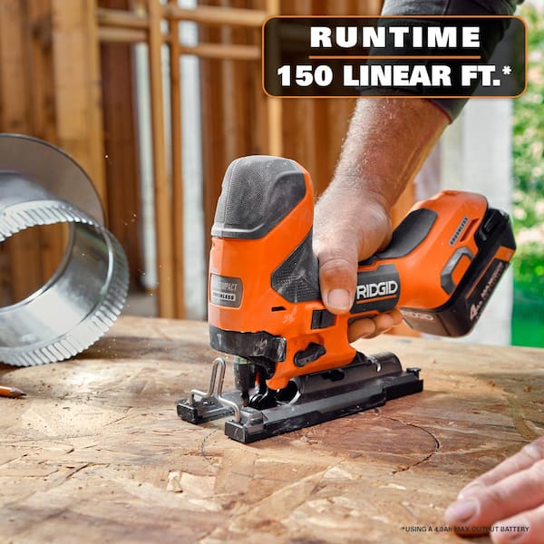 RIDGID 18V SubCompact Brushless Cordless Barrel Grip Jig Saw with