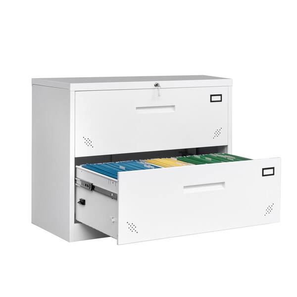 Jakaia 4-Drawer Lateral Filing Cabinet Latitude Run Color: White