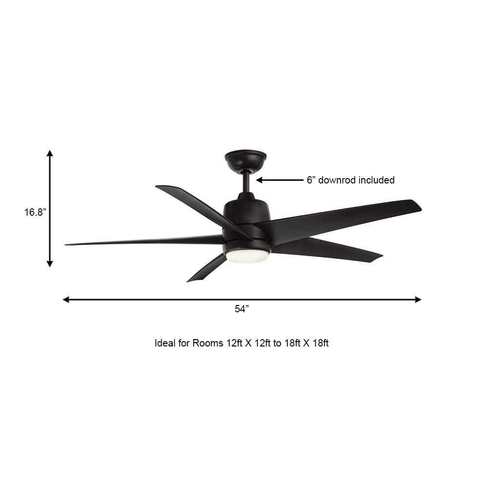 Hampton Bay Mena 54 in. Ceiling Fan - Thumbnail 2