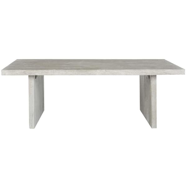 SAFAVIEH Senjo 48 in. Gray Wood Coffee Table