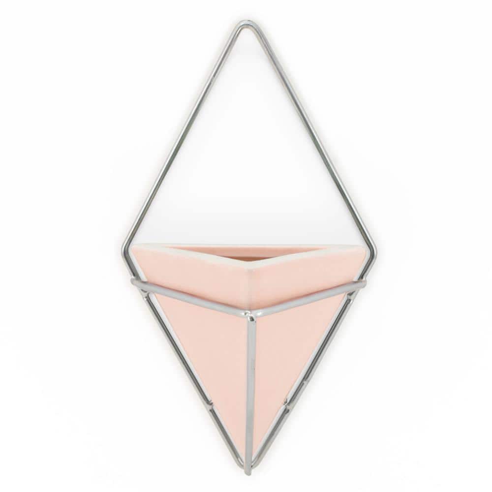 Diamond 6 in. x 10 in. Coral Matte Ceramic Wall Planter