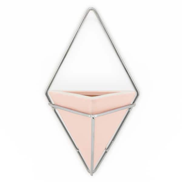 Arcadia Garden Products Diamond 6 in. x 10 in. Coral Matte Ceramic Wall Planter