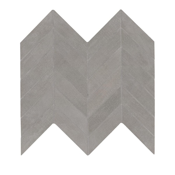 MSI Take Home Sample-Cementino 4 in. x 4 in Matte Porcelain Mesh-Mounted Mosaic Floor and Wall Tile