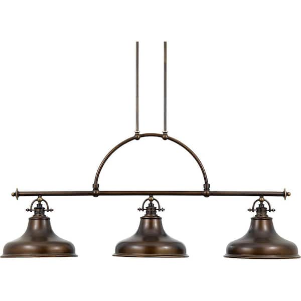 Emery 3-Light Bronze Island Fixture