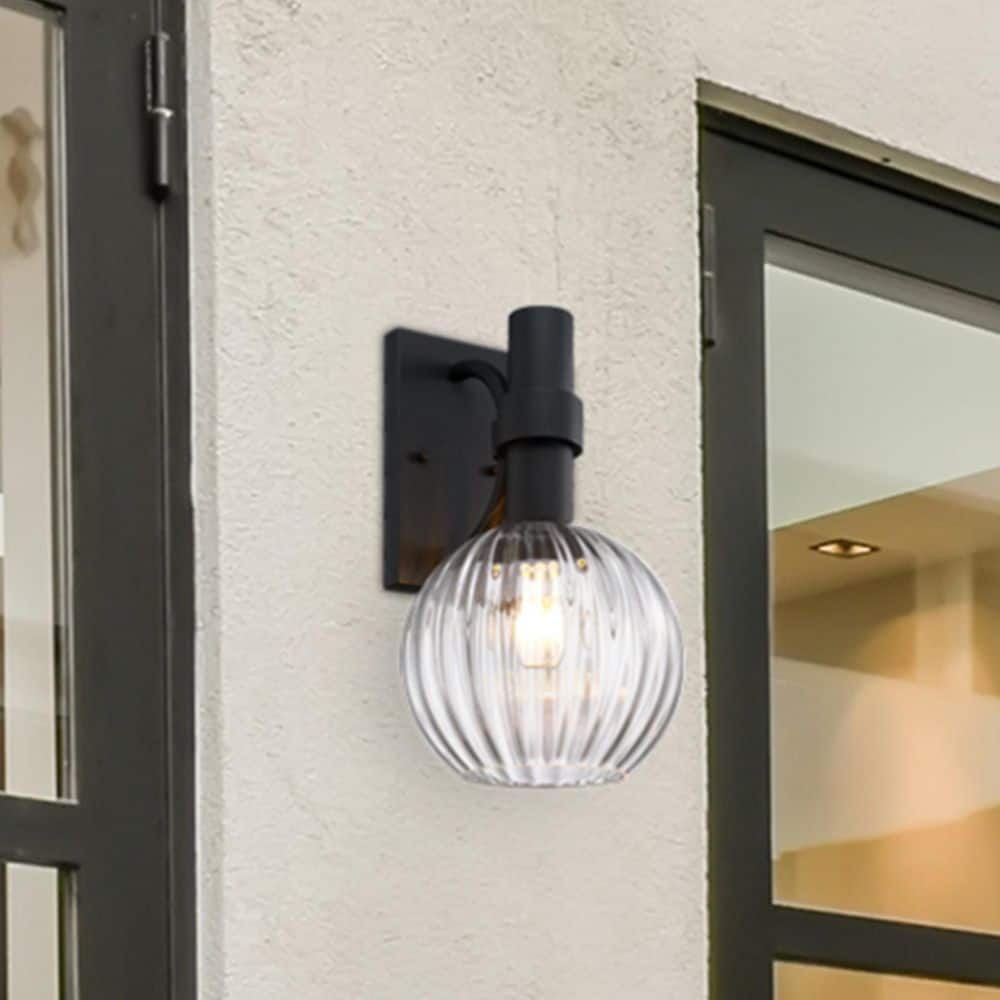 Fernwood 16 in. 1-Light Black Outdoor Wall Sconce Lantern Light for Porches price history on PriceWatchPro