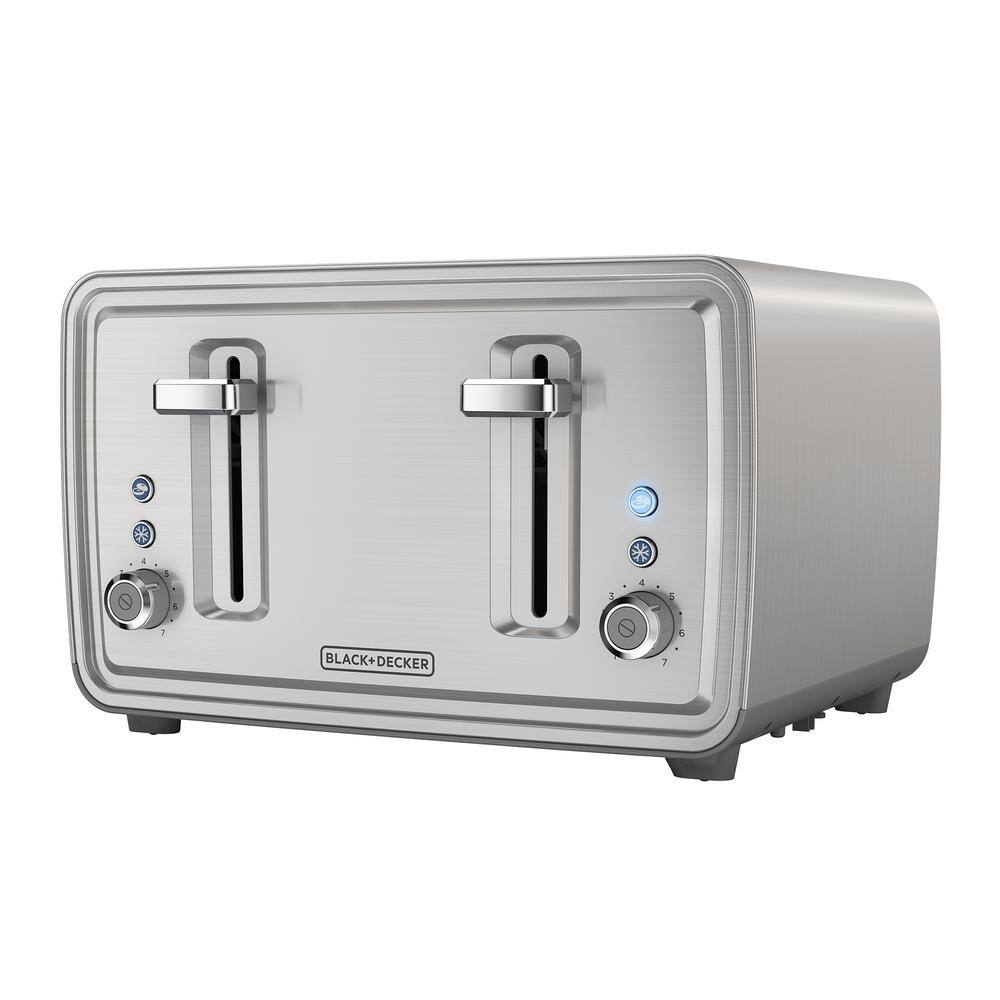 BLACK DECKER 4-Slice Stainless Steel Toaster