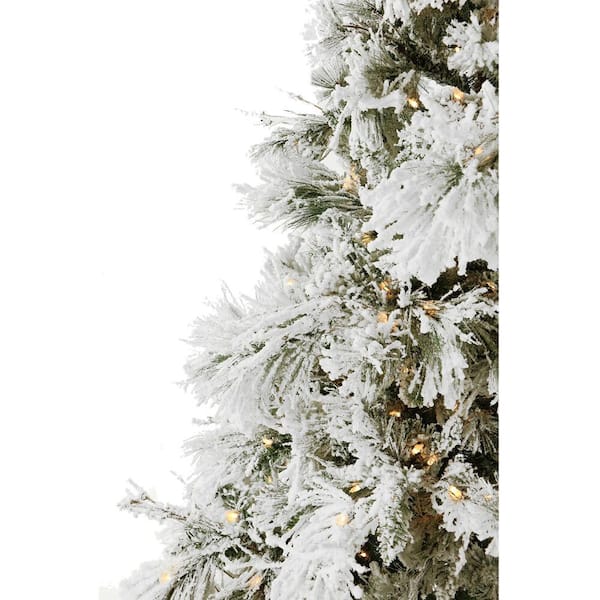 Fraser Hill Farm - 10-Ft. Flocked Mountain Pine Christmas Tree with Mu –  Recreation Outfitters