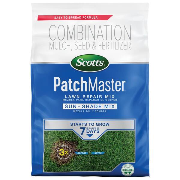 Scotts 10 lbs. Patchmaster Sun and Shade Grass Seed, Mulch and Lawn