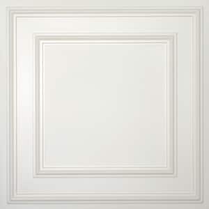 Ceilume Cambridge White 2 ft. x 2 ft. Lay-in or Glue-up Ceiling Panel ...
