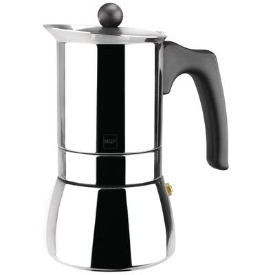 Genova 10-Cups Stainless Steel Espresso Coffee Maker