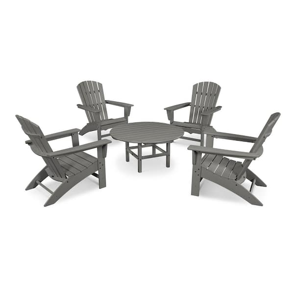 grant park traditional curveback gray plastic outdoor patio adirondack chair