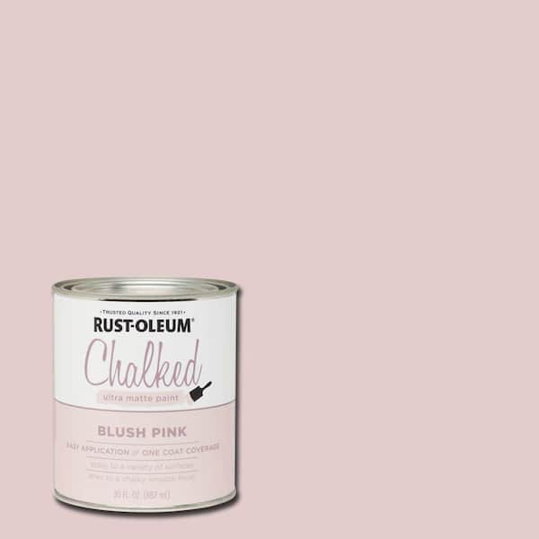 Buy Rust-Oleum 286943 Chalk Paint, Ultra Matte, Blush Pink, 30 oz Blush Pink