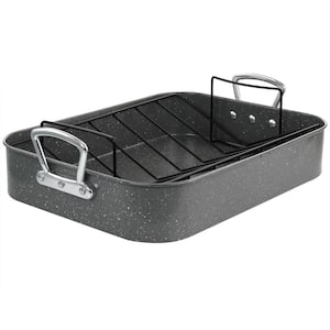 Stainless Steel Roasting Pan with Rack by Lexi Home - 16 - Lexi Home