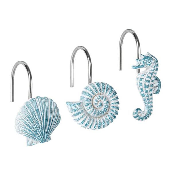 bacova guild born to fish shower curtain hooks Tropical Blue Black Stripe Scale Yellow Tail Rings Bathroom Accessories GoJeek Matte Black Bacova Shower Curtains for sale