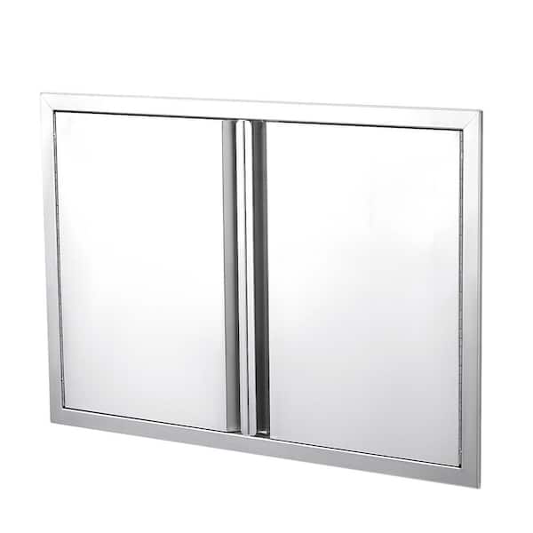 24 in. W x 24 in. H Stainless Steel BBQ 2-Door Access Door Unit with Handle
