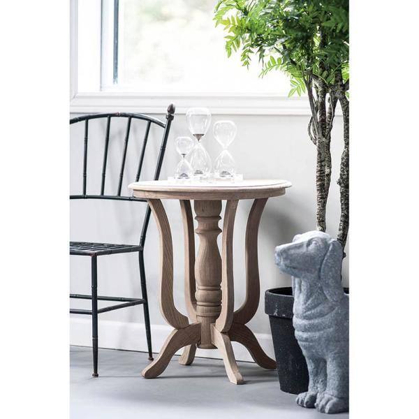 marion pedestal end table