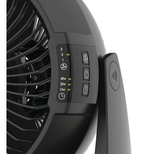 Lasko 10 in. 3-Speed Black Power Air Circulator Floor/Wall Fan with  Auto-Off Timer Remote Control A10802 - The Home Depot