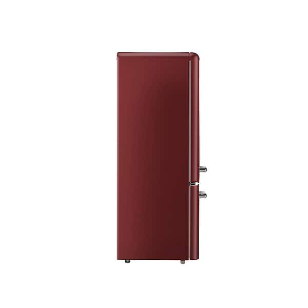 iio 7 cu. ft. Retro Bottom Freezer Refrigerator in Wine Red 