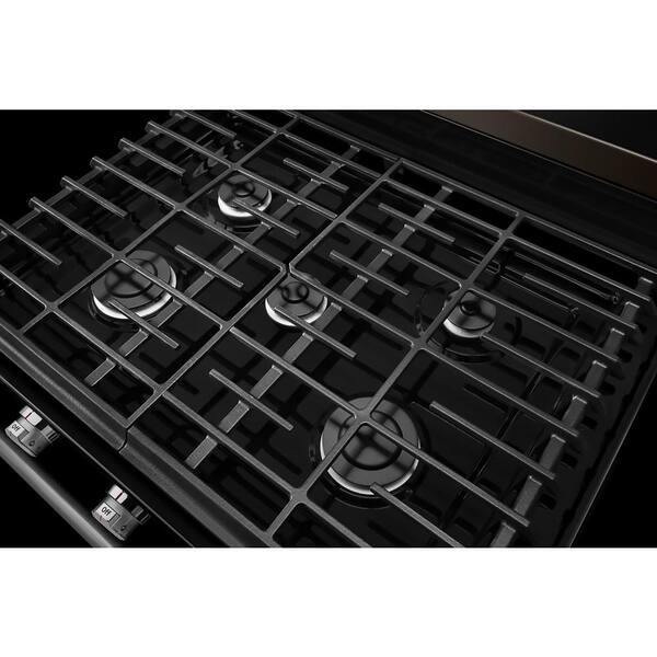 KitchenAid Gas Range (KFGG500EBS) - Black Stainless KitchenAid Gas Range (KFGG500EBS) - Black Stainless