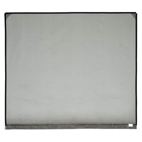 8 ft. x 7 ft. Stationary Garage Door Screen with Mesh Rod Pocket