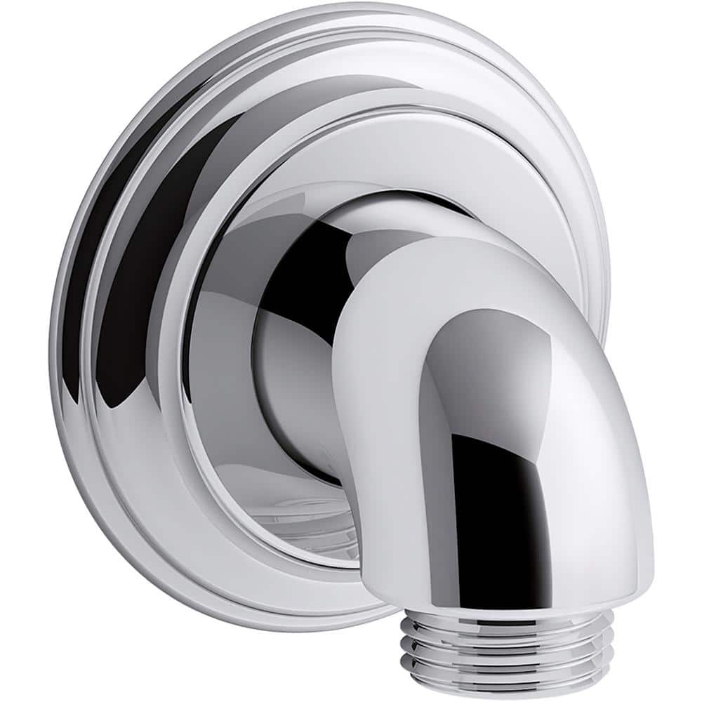 Bancroft Wall-Mount Supply Elbow with Check Valve, Polished Chrome