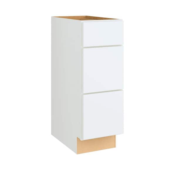 Courtland 12 in. W x 21 in. D x 34.5 in. H Assembled Shaker Sink Base Bath Cabinet in Polar White