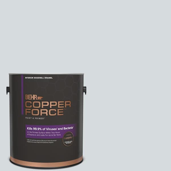 COPPER FORCE 1 gal. #HDC-CT-16 Billowing Clouds Eggshell Enamel Virucidal and Antibacterial Interior Paint & Primer