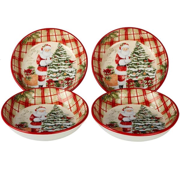 Certified International Holiday Wishes by Susan Winget 9.25 in. Soup/Pasta Bowl (Set of 4)