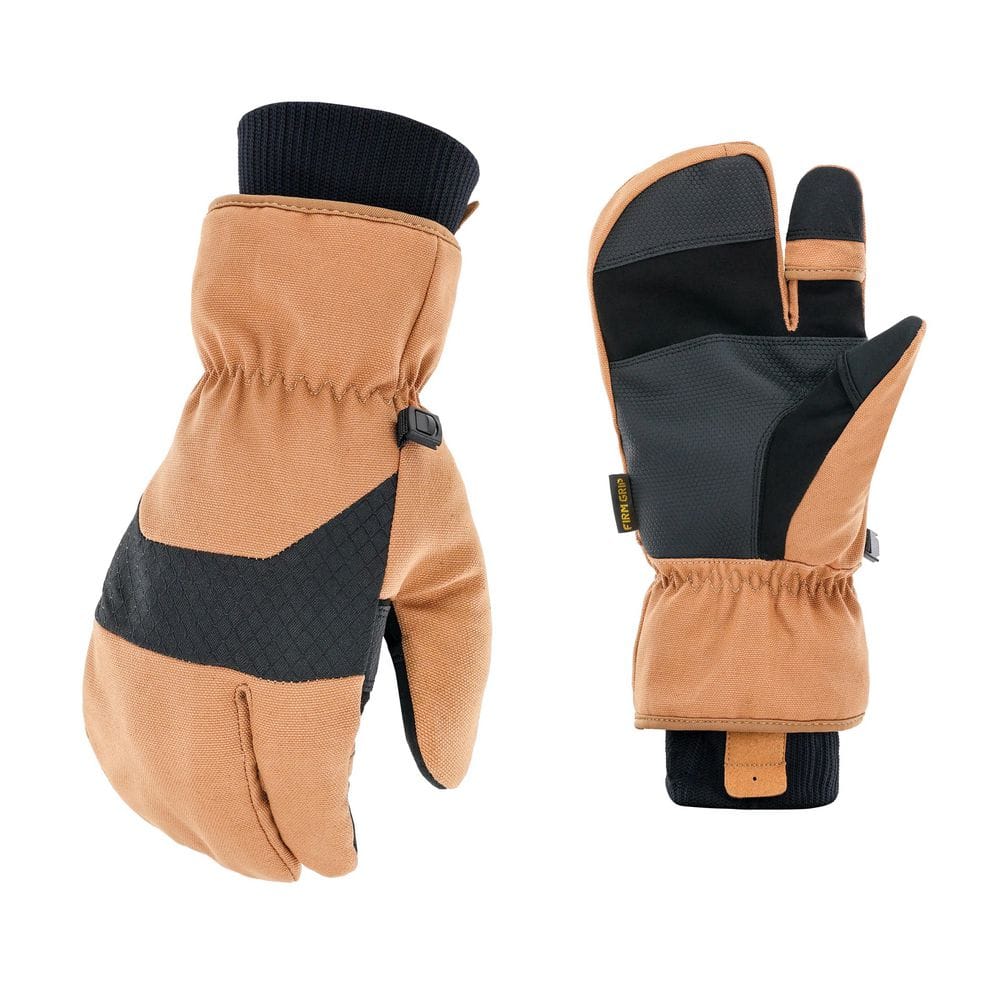Insulated Canvas Mittens (Large)