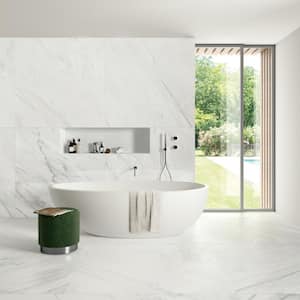 Magnifica Nineteen Forty Eight 48 in. x 48 in. Honed Luxe White Porcelain Tile (31.2 sq. ft./Case)