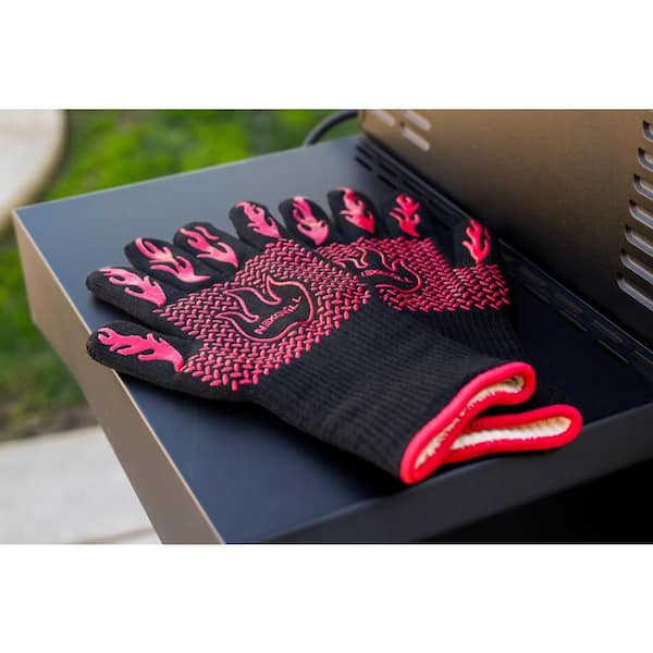 Nexgrill Heat Resistant Grilling Gloves with Silicone Grip 530
