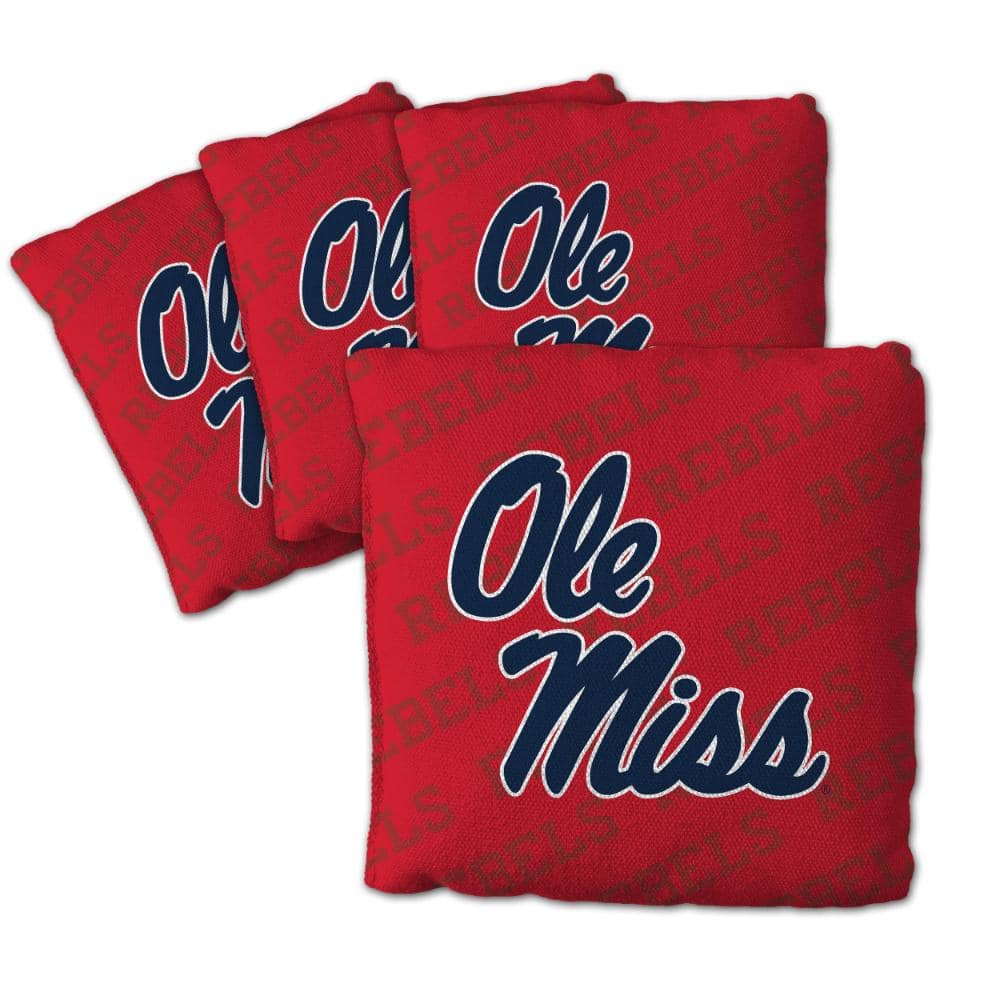 Mississippi Rebels Red Bean Bags 4pk product image for price tracking