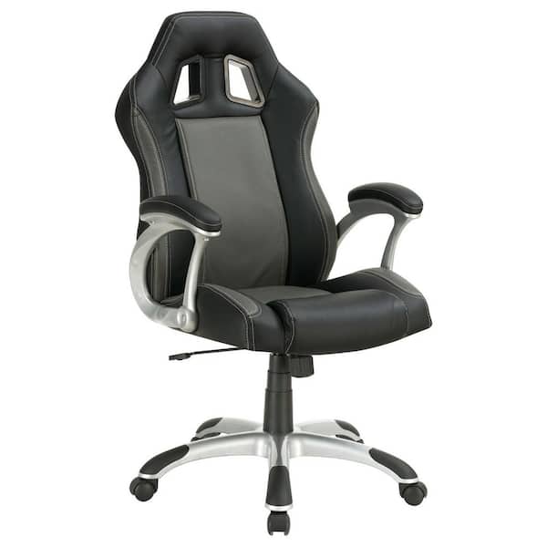 Coaster Roger Adjustable Height Office Chair Black and Grey