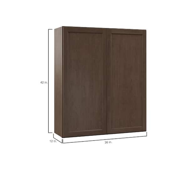 Kitchen Kompact 36 x 12 x 12-Inch Glenwood Dark Chocolate Wal