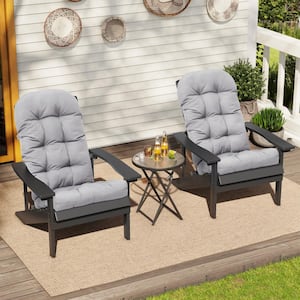 50 in. x 20 in. 2-Piece Deep Seat Outdoor Adirondack Chair Cushion in Light Gray