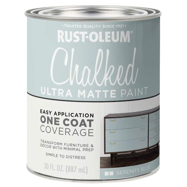 Rust-Oleum - 30 oz. Chalked Serenity Blue Ultra Matte Interior Paint